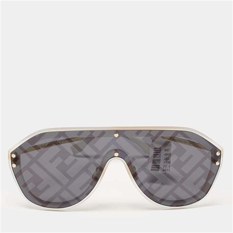 fendi ff 0039|FENDI FF Fabulous Shield Sunglasses FF M0039/G/S White .